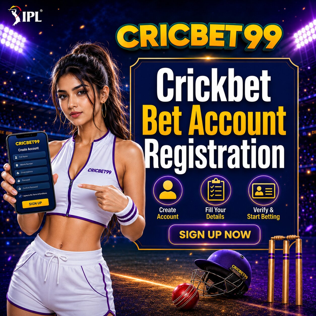 Crickbet Bet Account Registration