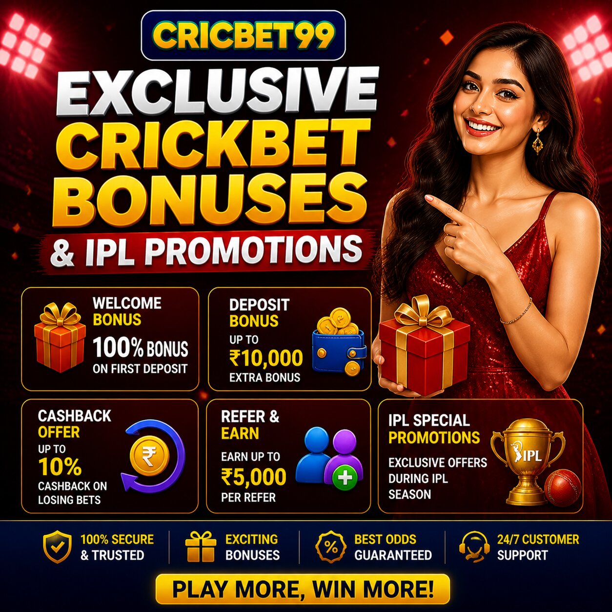 Exclusive Crickbet Bonuses & IPL Promotions
