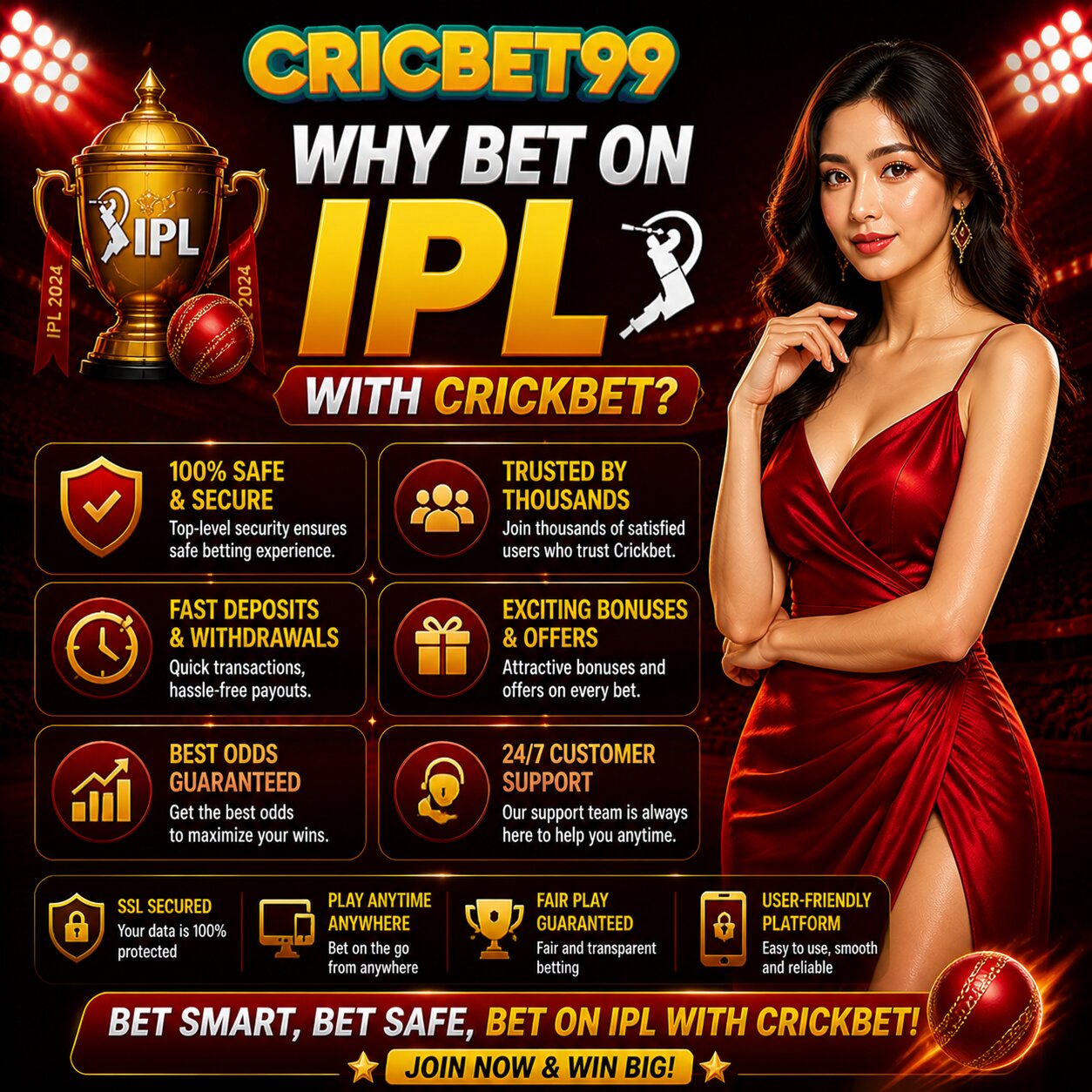 Why Bet on IPL with Crickbet?
