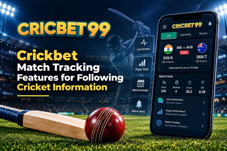 Crickbet Match Tracking Features for Following Cricket Information