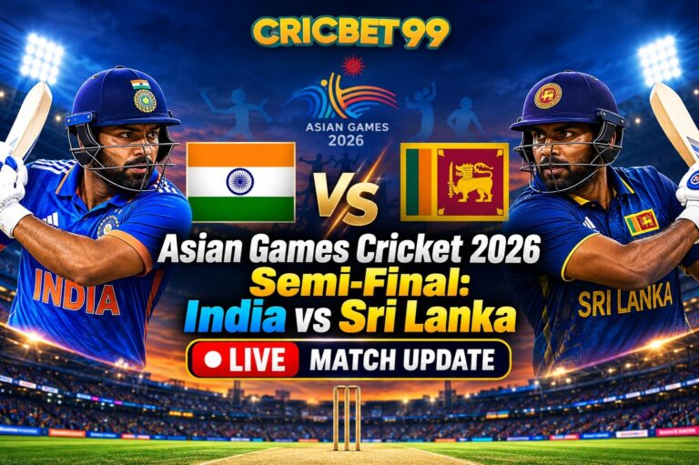 Asian Games Cricket 2026 Semi-Final: India vs Sri Lanka Live Match Update
